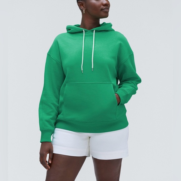 Everlane Tops - NWT Everlane The Track Organic Cotton Popover Mint Green Hoodie with Pouch, S